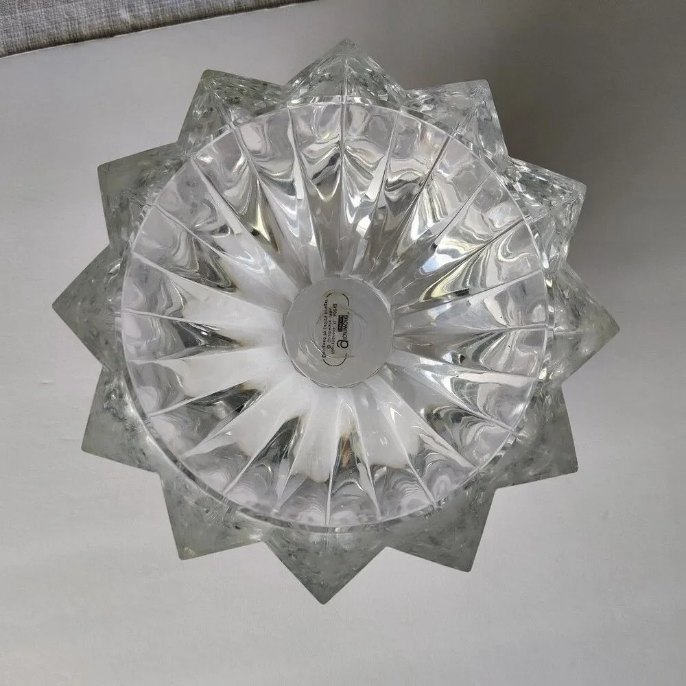 Vintage Grainware Carlisle Judith Kruger Lucite Acrylic Starburst Bowl Solid